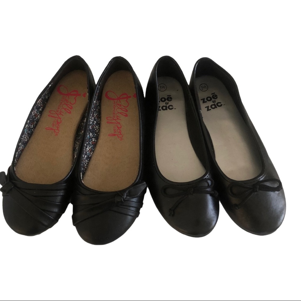 Black Ballerina Shoe Bundle Girls Size 3 1/2 Shoes